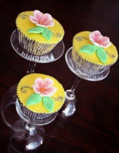 Cupcakes in Champagne Glasses