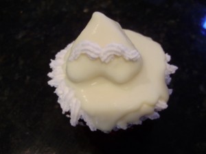 Santa cupcake mustache