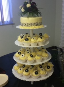 Wedding Cupcakes on Stand