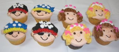 Pirate and Princess Cupcakes