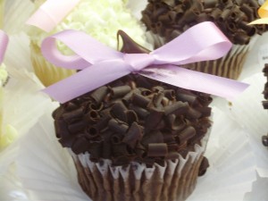 Stater Bros Giant Cupcakes with Chocolate Curls