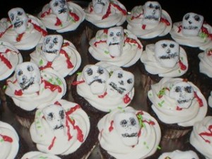 Marshmallow Skull Cupcakes