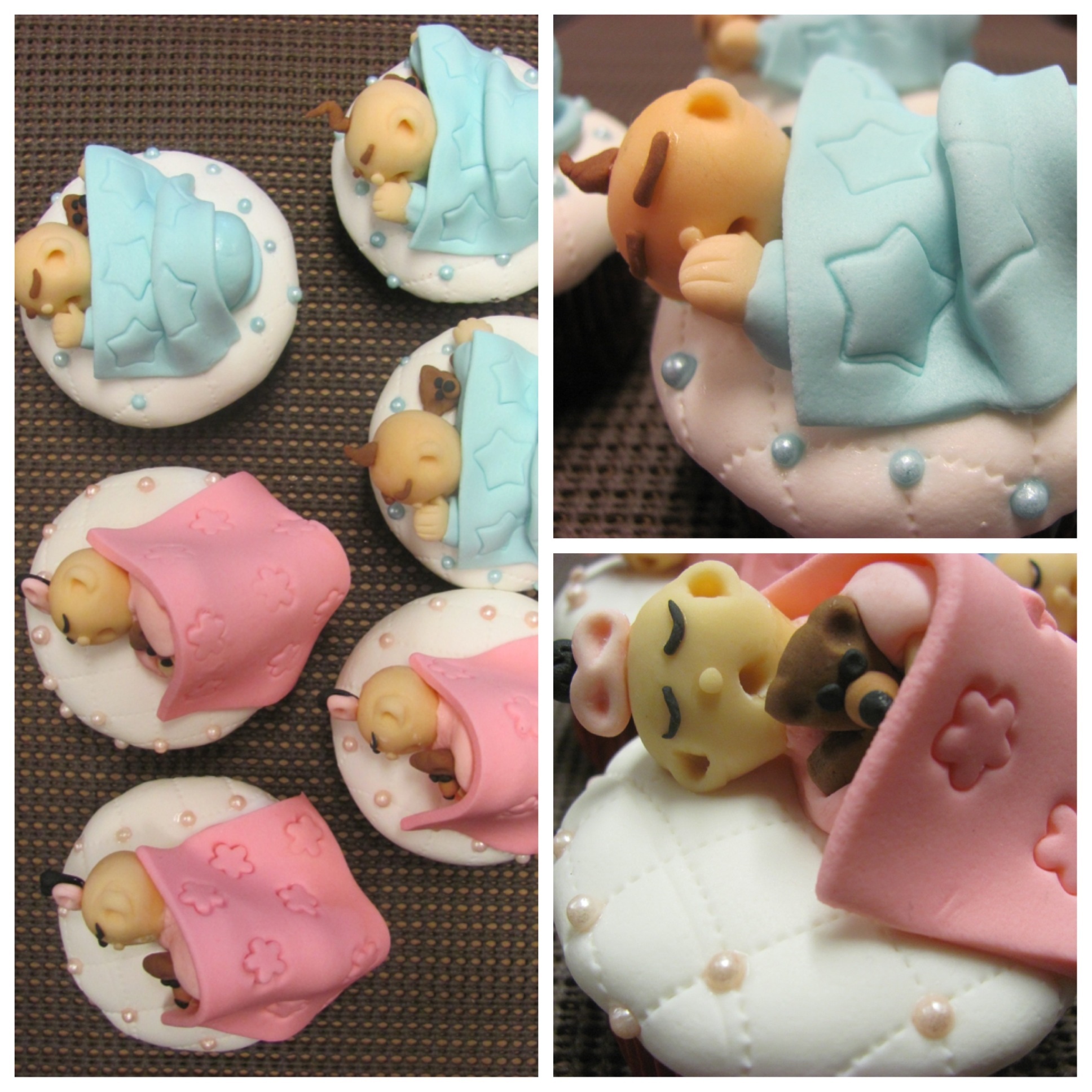fondant babies and blankets by Mika Iniquez